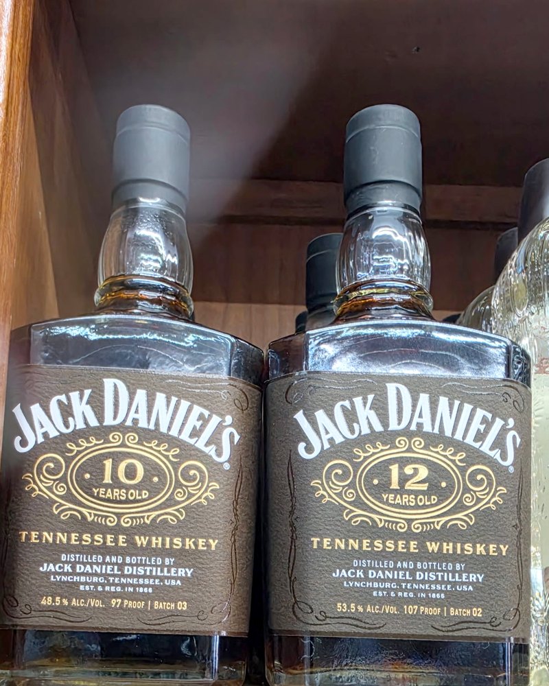 Jack Daniel's 10 and 12 Year on the rare shelf